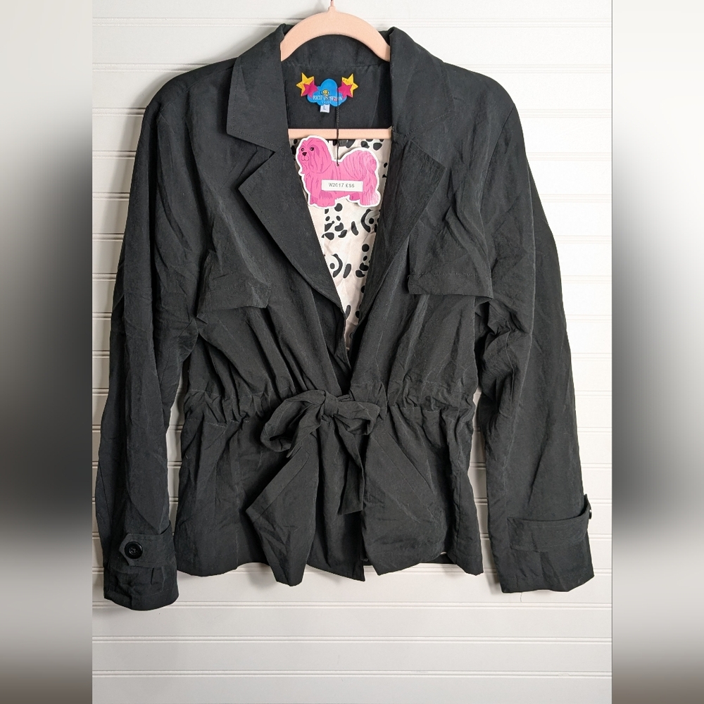 Rich Fashion NWT Drapey Jacket In Coastal Black Utility Style Coat  Oversized L